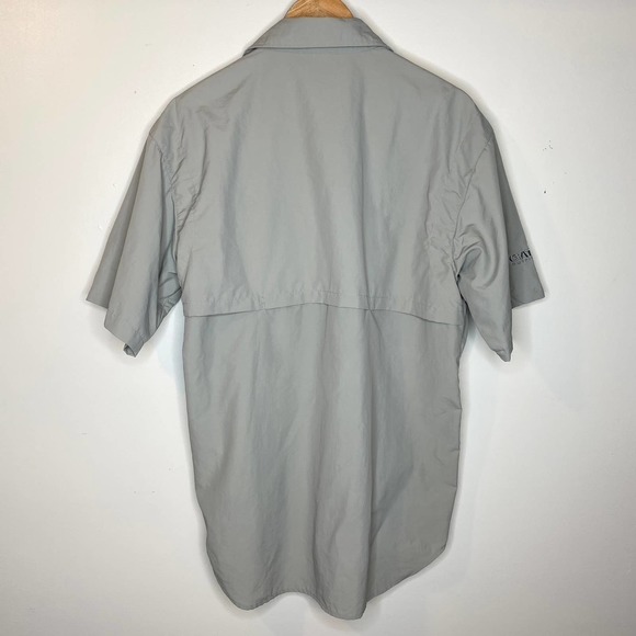 Gator Outfitters Gray Outdoorsman Fishing Shirt Short Sleeve Size L - Picture 7 of 7